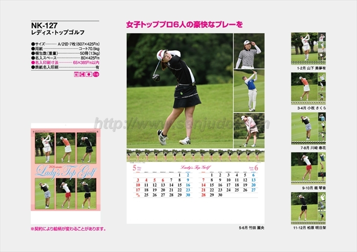 NK-127 レディス・トップゴルフ商品カタログ画像