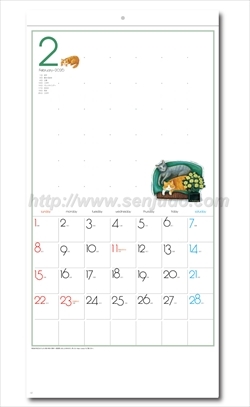 SB-180 ホワイトメモカレンダー画像2