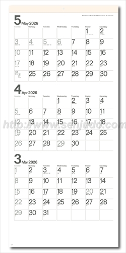 SG-316 モノトーン文字(年表付・スリーマンス)画像2