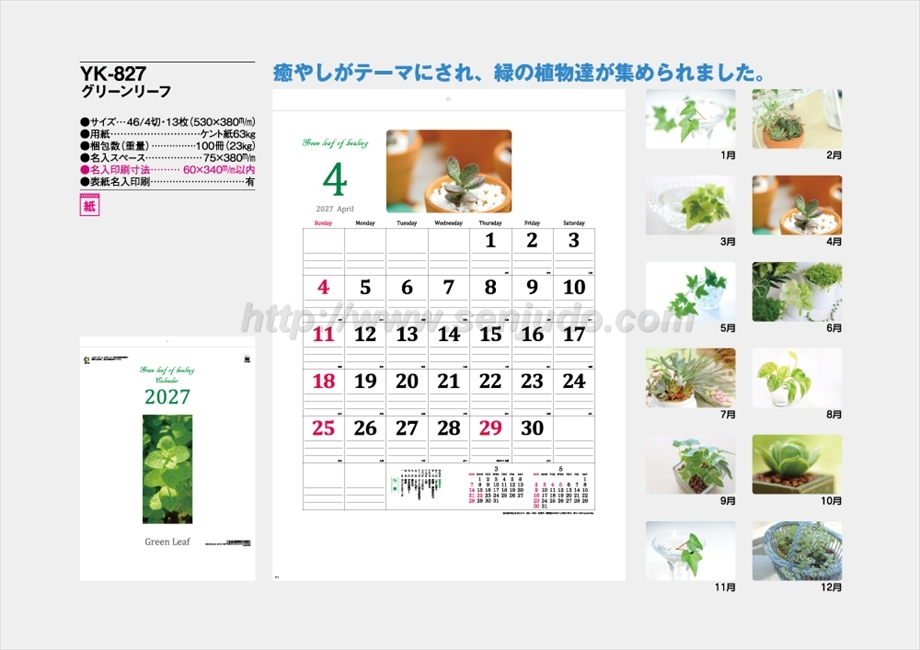 YK-827 グリーンリーフ商品カタログ画像
