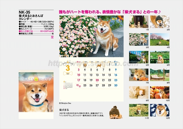 NK-35 柴犬まるとおさんぽ商品カタログ画像